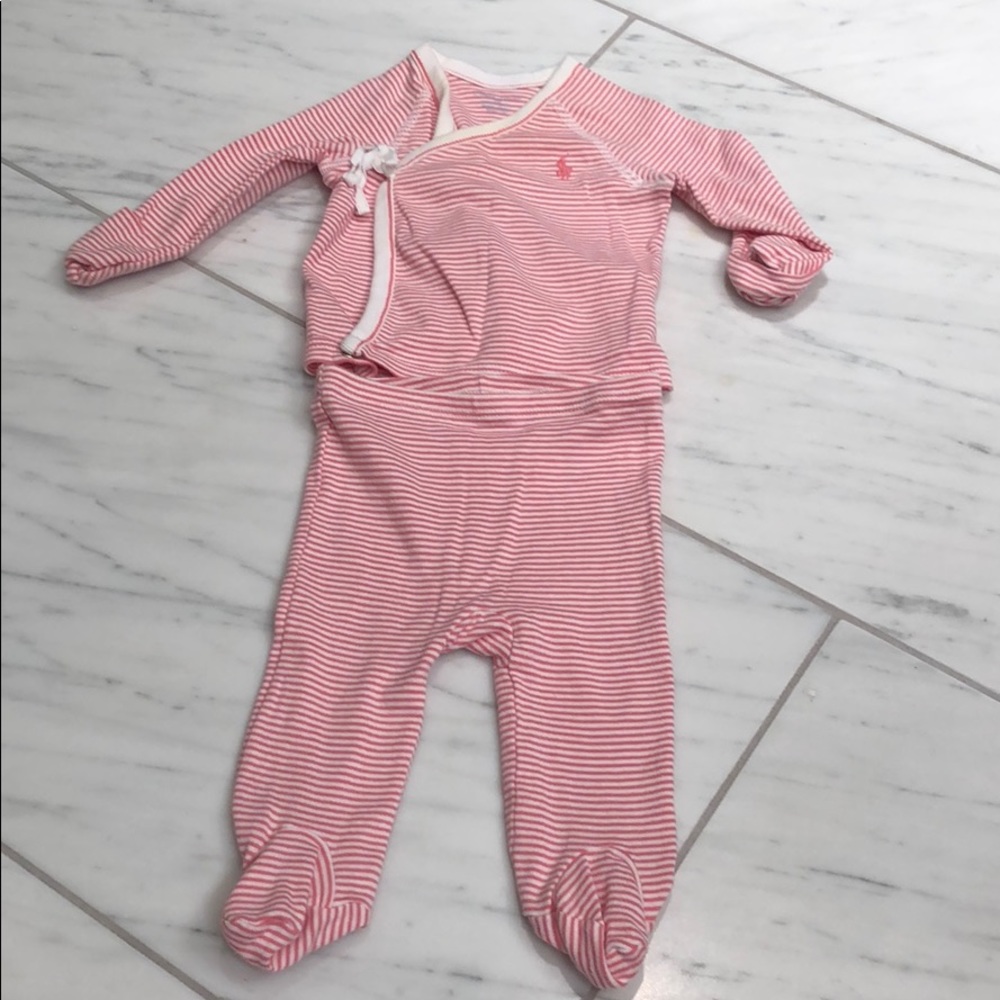 Ralph Lauren pink 3mo outfit